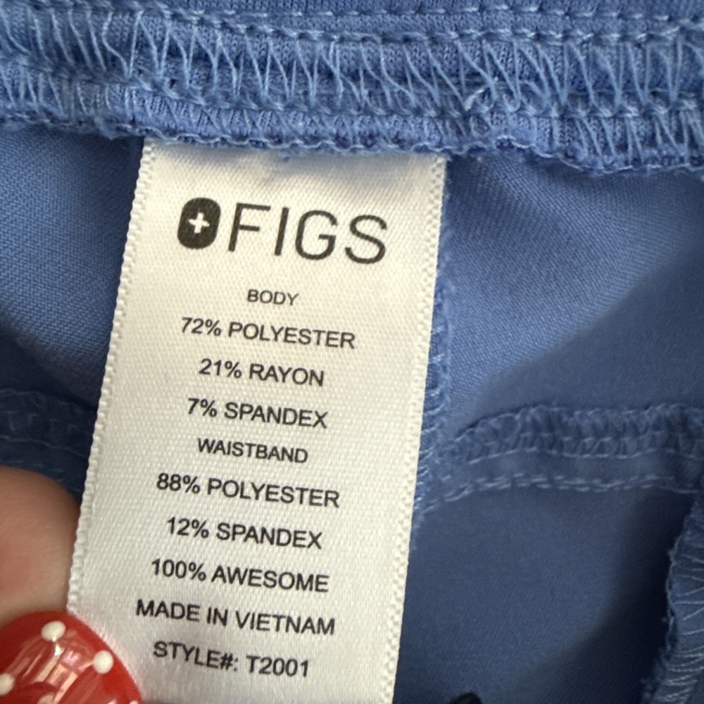 FIGS Scrub Sets (2) Men Medium Leon Top Axim Cargo Pants Blue Medical - Picture 12 of 16